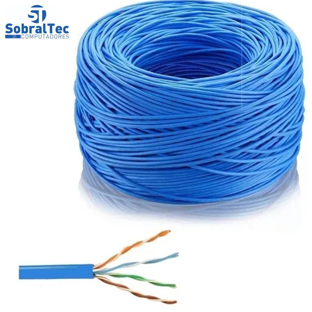 Metro Cabo De Rede Mk2 VO6 Tecno 23AWG UTP Cat5E Azul
